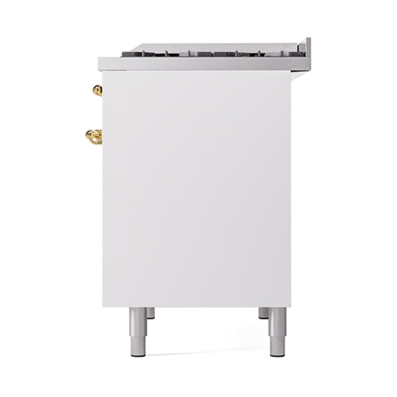 Nostalgie II 40 inch Dual Fuel Range with Double Ovens, 6 Burners and Griddle UPD40FQNMPWHG