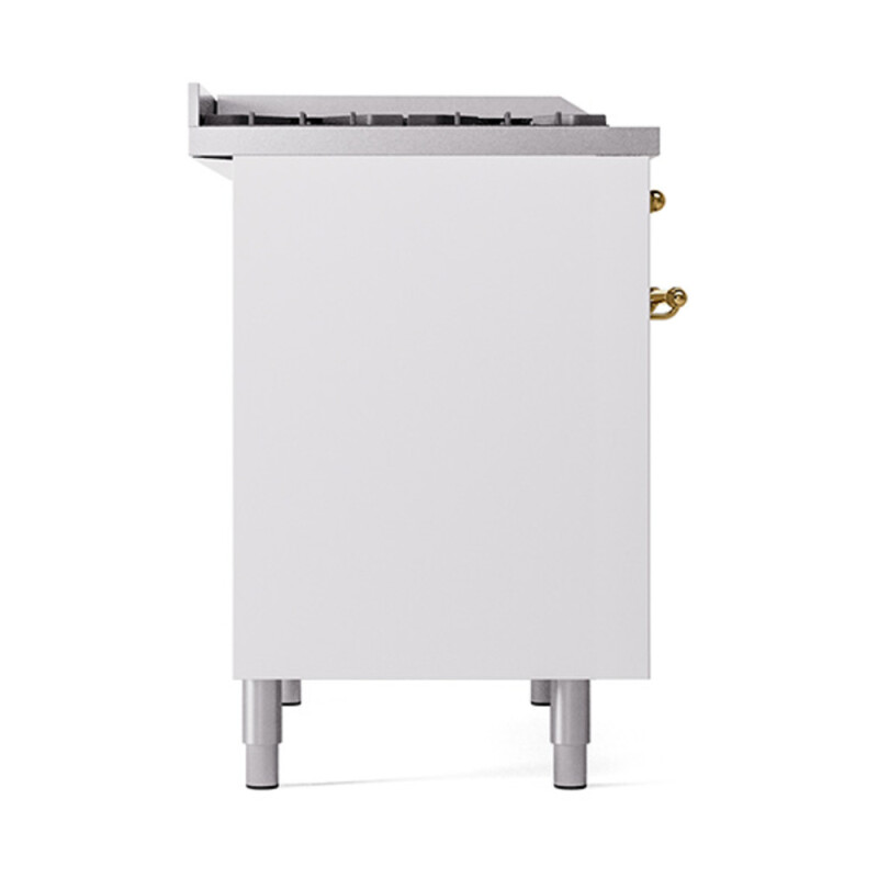Nostalgie II 40 inch Dual Fuel Range with Double Ovens, 6 Burners and Griddle UPD40FQNMPWHGLP