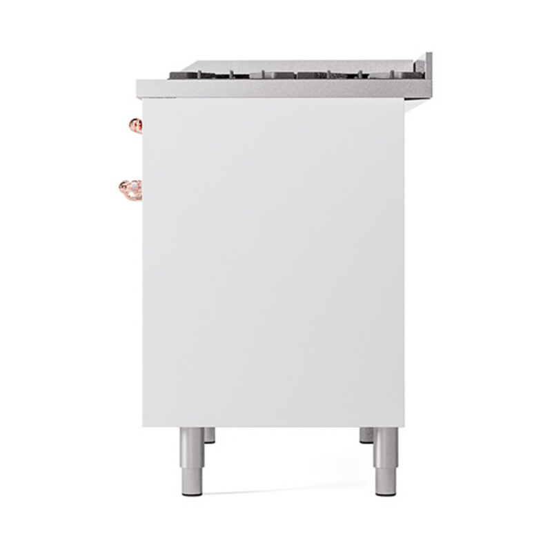 Nostalgie II 40 inch Dual Fuel Range with Double Ovens, 6 Burners and Griddle UPD40FQNMPWHPLP