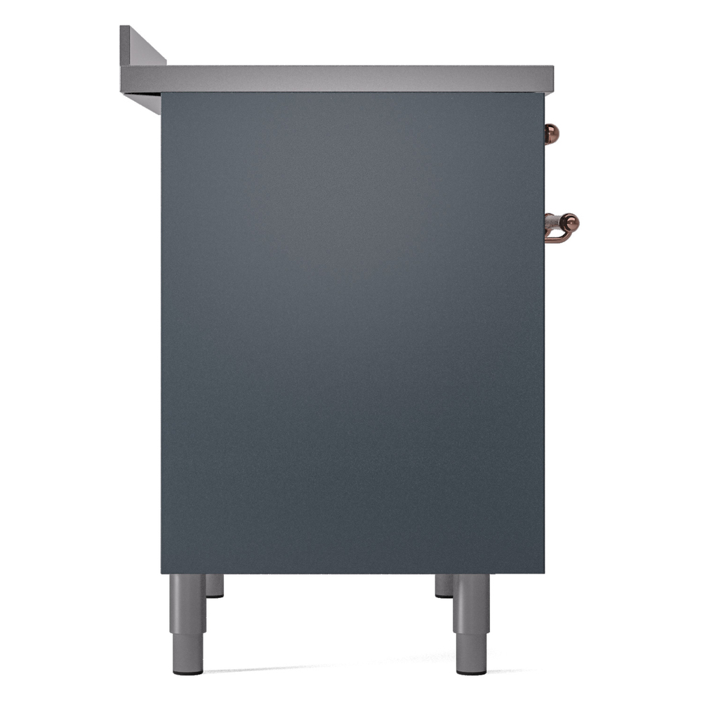 Nostalgie II 40 UPDI406NMPBGP Freestanding Electric Range Range with Induction Double Oven with Triple Glass Door with Copper knobs UPDI406NMPBGP