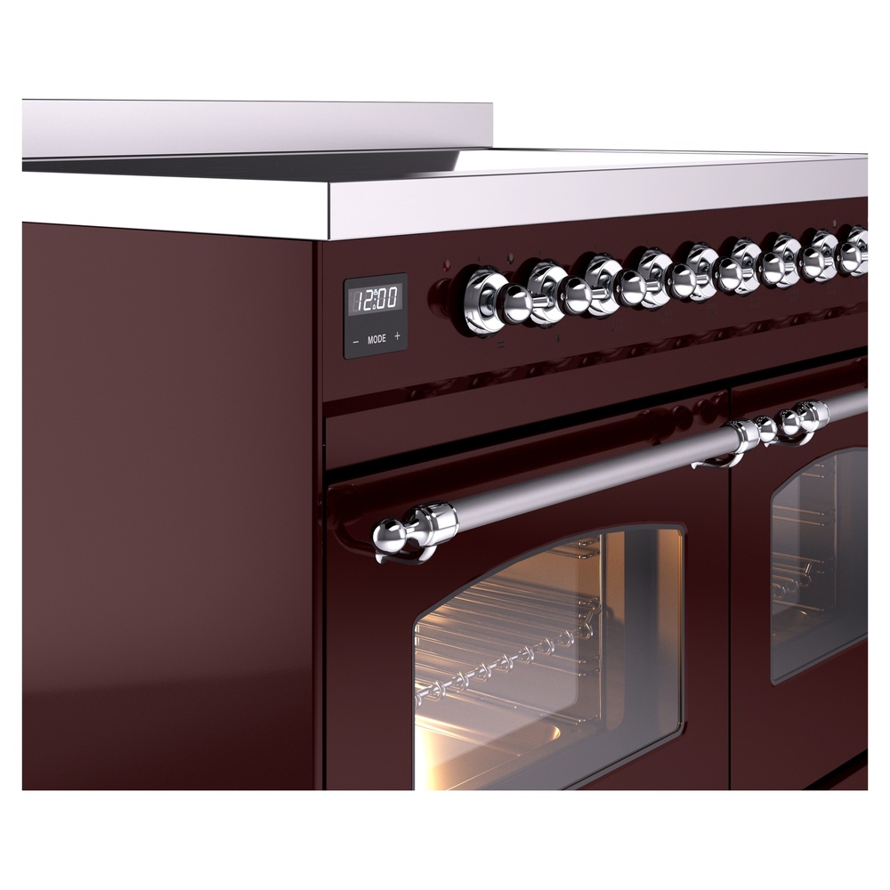Nostalgie II 40 UPDI406NMPBUC Freestanding Electric Range Range with Induction Double Oven with Triple Glass Door with Chrome knobs UPDI406NMPBUC