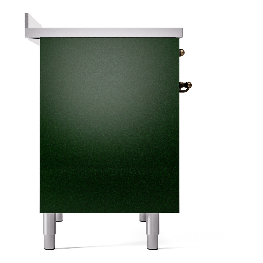 Nostalgie II 40 UPDI406NMPEGB Freestanding Electric Range Range with Induction Double Oven with Triple Glass Door with Bronze knobs UPDI406NMPEGB