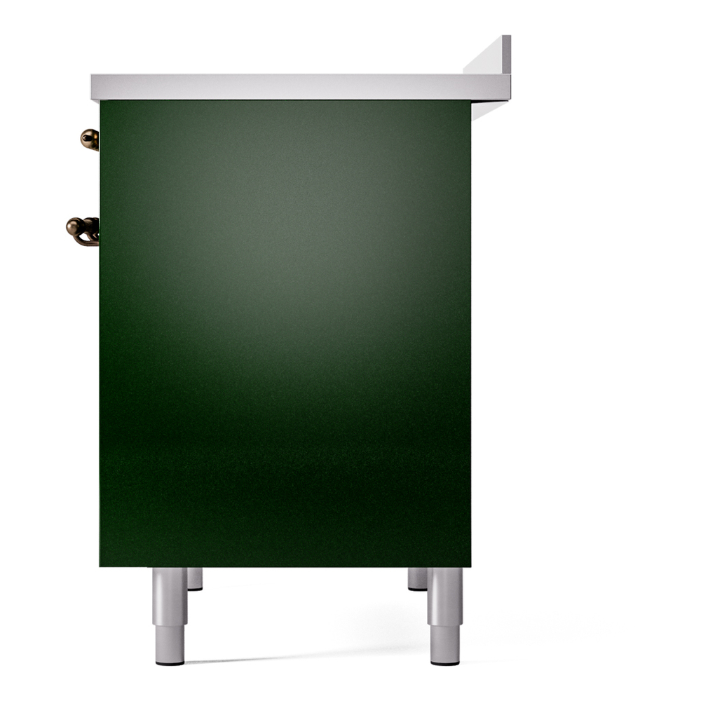 Nostalgie II 40 UPDI406NMPEGB Freestanding Electric Range Range with Induction Double Oven with Triple Glass Door with Bronze knobs UPDI406NMPEGB