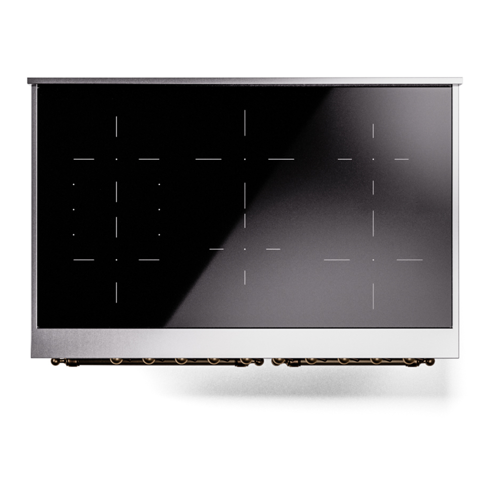 Nostalgie II 40 UPDI406NMPRAB Freestanding Electric Range Range with Induction Double Oven with Triple Glass Door with Bronze knobs UPDI406NMPRAB