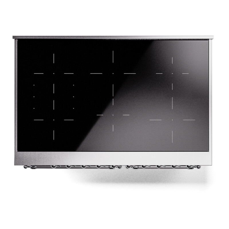 Nostalgie II 40 UPDI406NMPSSC Freestanding Electric Range Range with Induction Double Oven with Triple Glass Door with Chrome knobs UPDI406NMPSSC