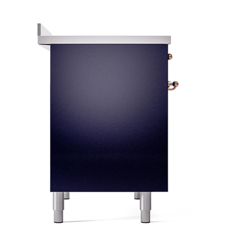 Nostalgie II 40 UPDI406QNMPMBP Freestanding Electric Range Range with Induction Double Oven with Solid Door with Copper knobs UPDI406QNMPMBP