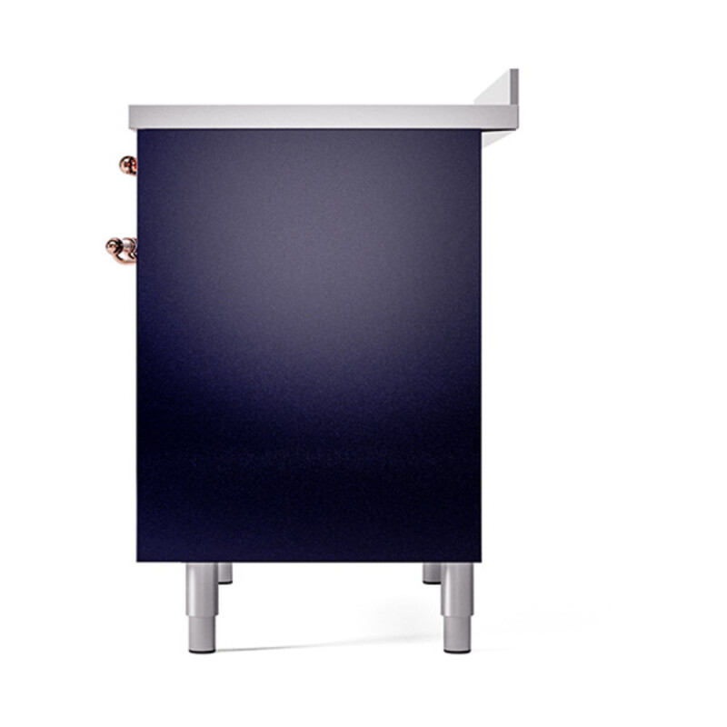 Nostalgie II 40 UPDI406QNMPMBP Freestanding Electric Range Range with Induction Double Oven with Solid Door with Copper knobs UPDI406QNMPMBP