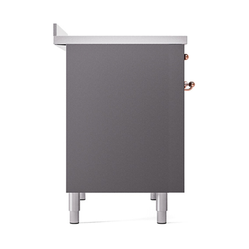 Nostalgie II 40 UPDI406QNMPMGP Freestanding Electric Range Range with Induction Double Oven with Solid Door with Copper knobs UPDI406QNMPMGP