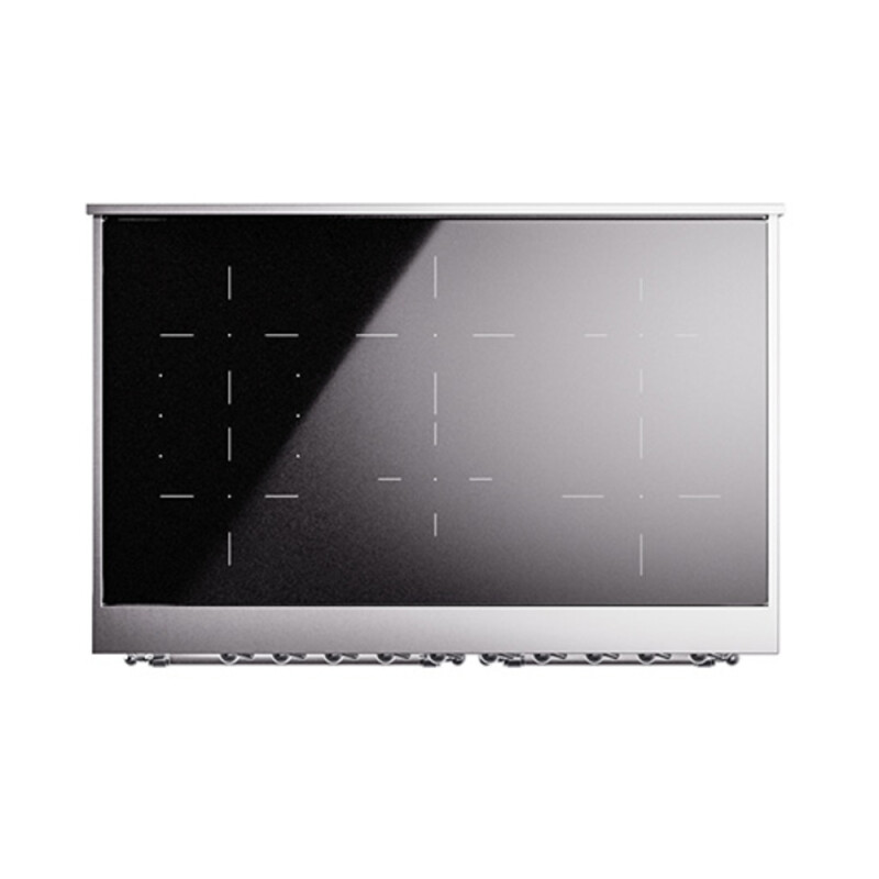 Nostalgie II 40 UPDI406QNMPWHC Freestanding Electric Range Range with Induction Double Oven with Solid Door with Chrome knobs UPDI406QNMPWHC