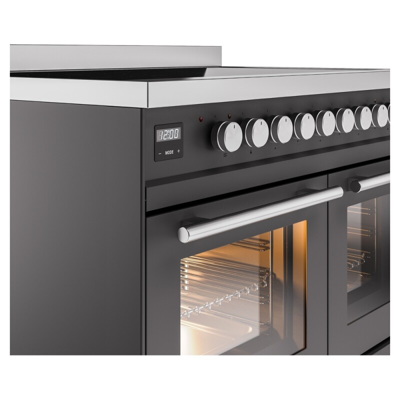 Professional Plus II 40 UPDI406WMPMG Freestanding Electric Range Range with Induction Double Oven with Triple Glass Door with Stainless Steel knobs UPDI406WMPMG