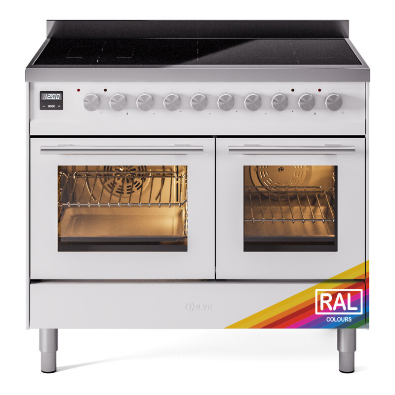 Professional Plus II 40 UPDI406WMPRA Freestanding Electric Range Range with Induction Double Oven with Triple Glass Door with Stainless Steel knobs UPDI406WMPRA
