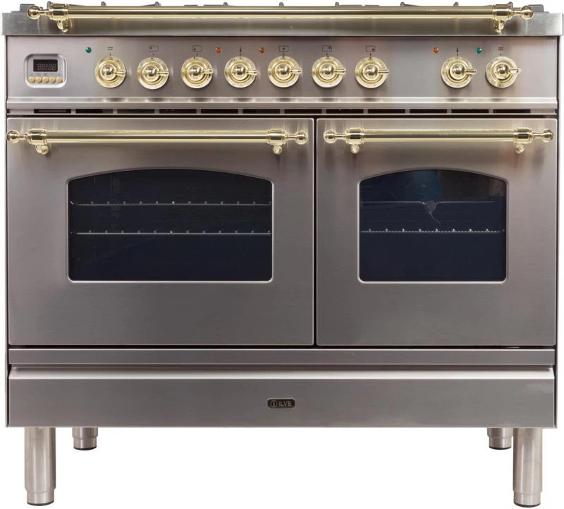 Nostalgie Series 40" Dual Fuel Natural Gas Freestanding Range UPDN100FDMPI