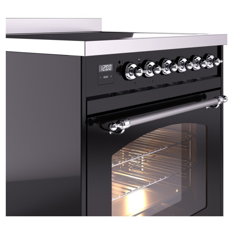 Nostalgie II 30 inch Induction Range with 4 Elements UPI304NMPBKC