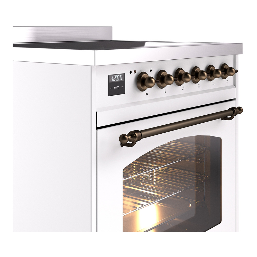 Nostalgie II 30 inch Induction Range with 4 Elements UPI304NMPWHB