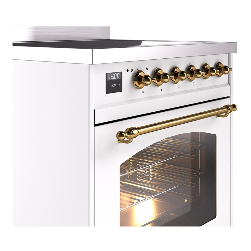 Nostalgie II 30 inch Induction Range with 4 Elements UPI304NMPWHG