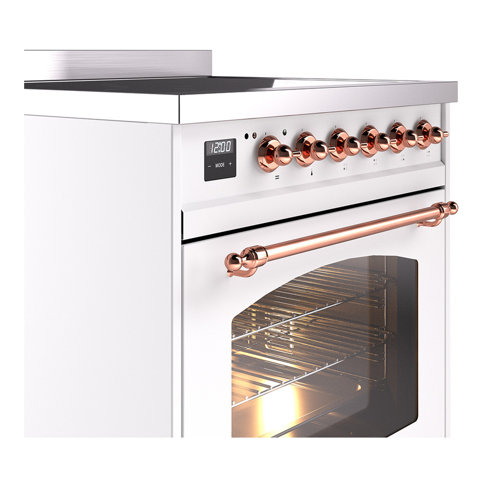 Nostalgie II 30 inch Induction Range with 4 Elements UPI304NMPWHP