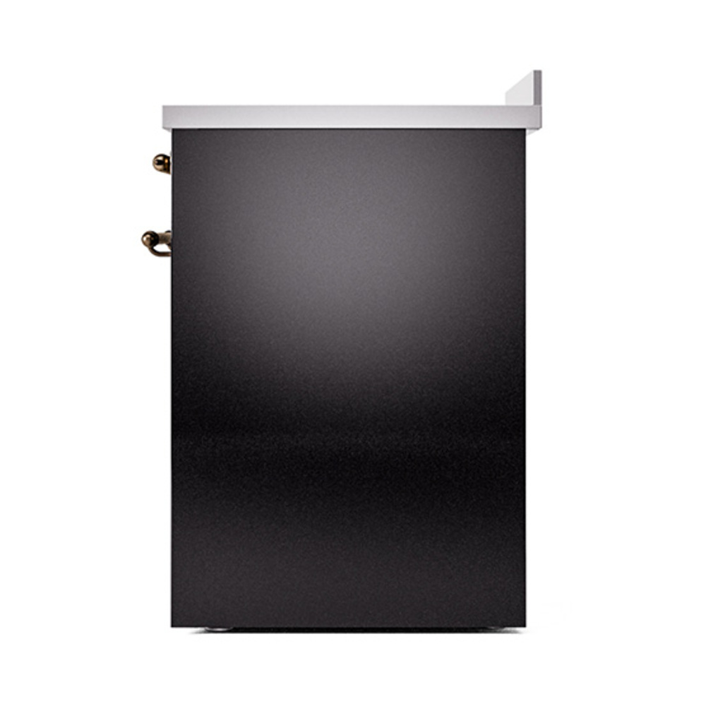 Nostalgie II 30 UPI304QNMPBKB Freestanding Electric Range Range with Induction Single Oven with Solid Door with Bronze knobs UPI304QNMPBKB