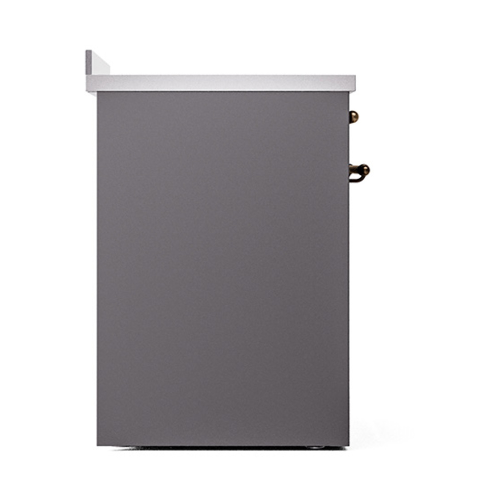 Nostalgie II 30 UPI304QNMPMGB Freestanding Electric Range Range with Induction Single Oven with Solid Door with Bronze knobs UPI304QNMPMGB