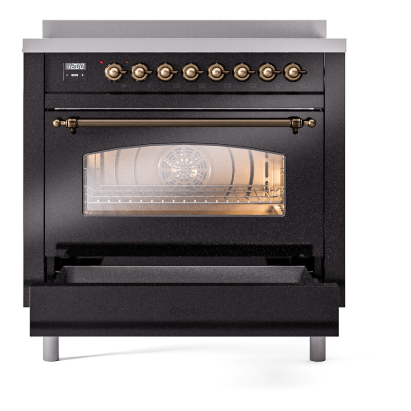 Nostalgie II 36 inch Induction Range with 6 Elements UPI366NMPBKB