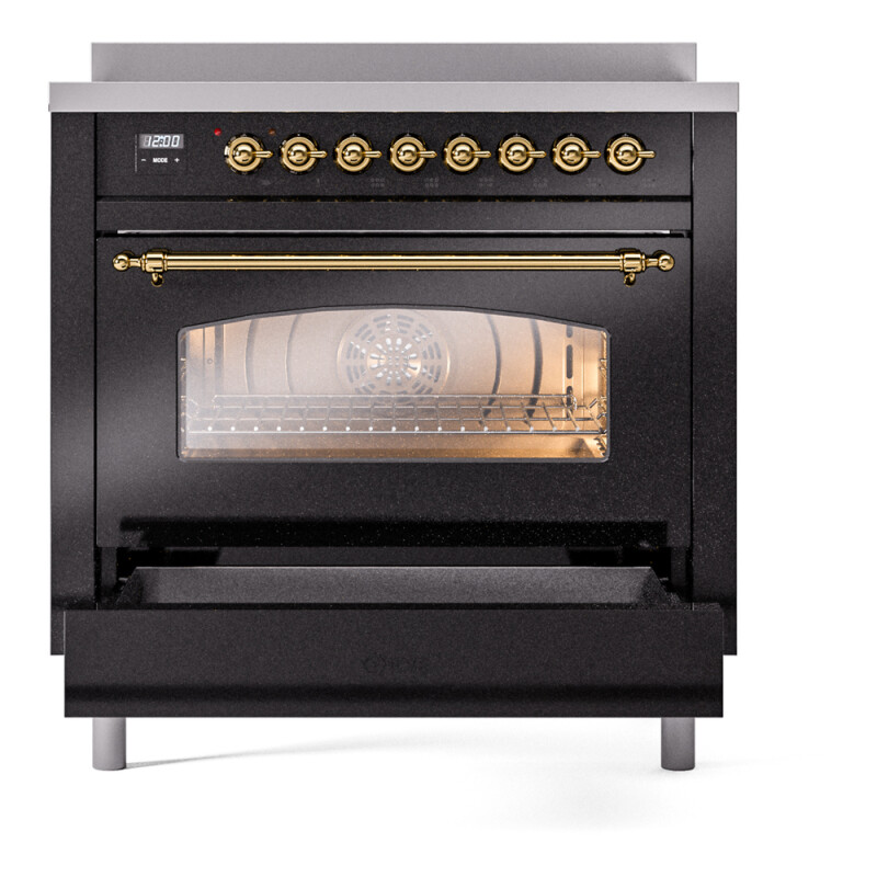 Nostalgie II 36 inch Induction Range with 6 Elements UPI366NMPBKG