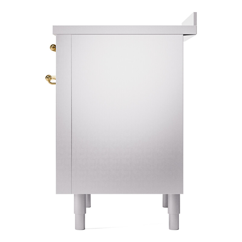 Nostalgie II 36 UPI366NMPSSG Freestanding Electric Range Range with Induction Single Oven with Triple Glass Door with Brass knobs UPI366NMPSSG