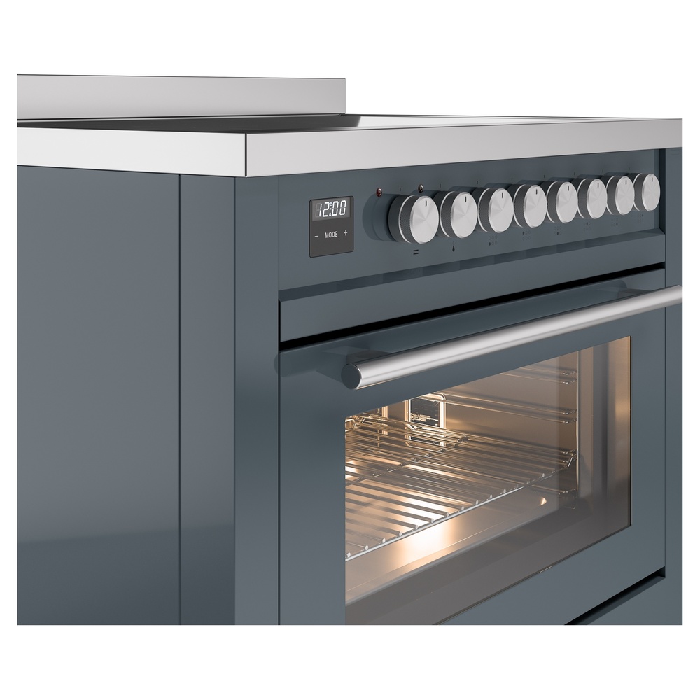 Professional Plus II 36 UPI366WMPBG Freestanding Electric Range Range with Induction Single Oven with Triple Glass Door with Stainless Steel knobs UPI366WMPBG