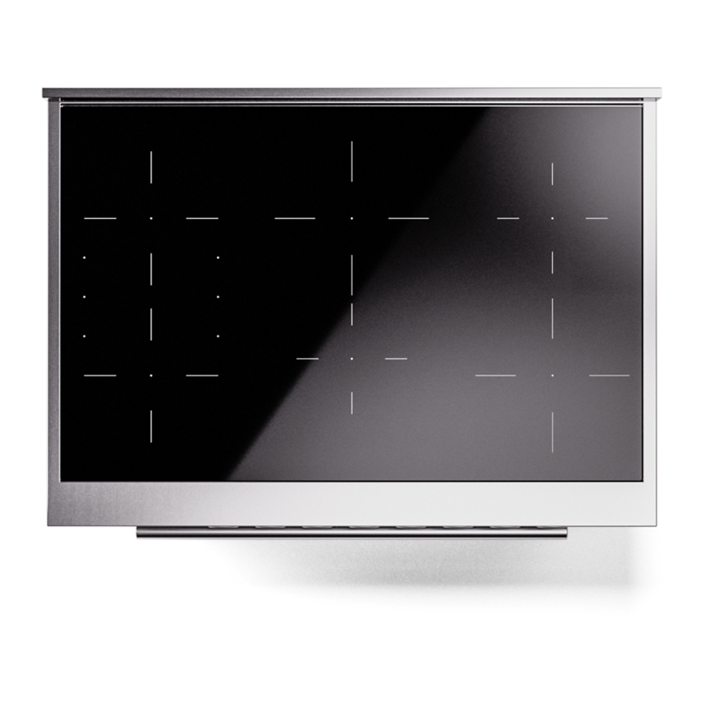 Professional Plus II 36 UPI366WMPWH Freestanding Electric Range Range with Induction Single Oven with Triple Glass Door with Stainless Steel knobs UPI366WMPWH