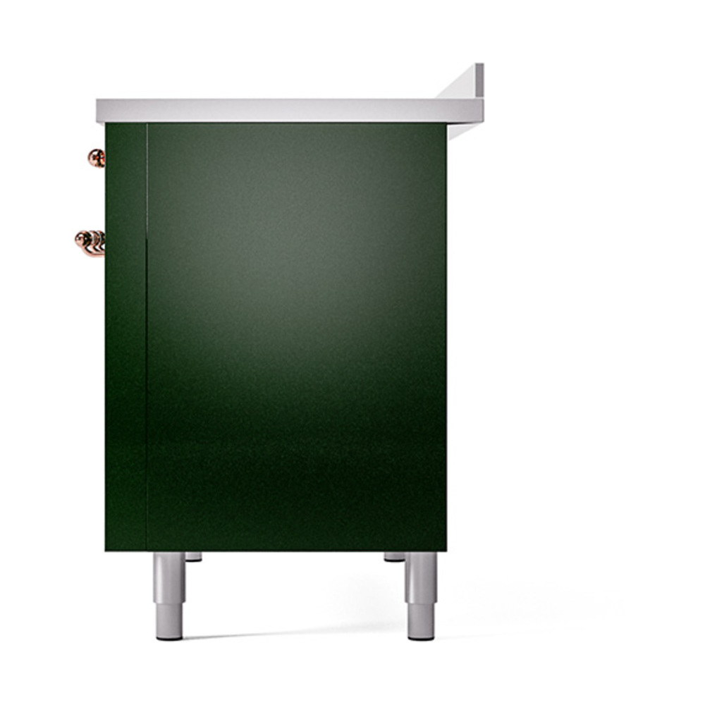 Nostalgie II 48 UPI486NMPEGP Freestanding Electric Range Range with Induction Double Oven with Triple Glass Door with Copper knobs UPI486NMPEGP