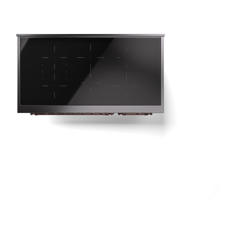 Nostalgie II 48 UPI486QNMPBGP Freestanding Electric Range Range with Induction Double Oven with Solid Door with Copper knobs UPI486QNMPBGP