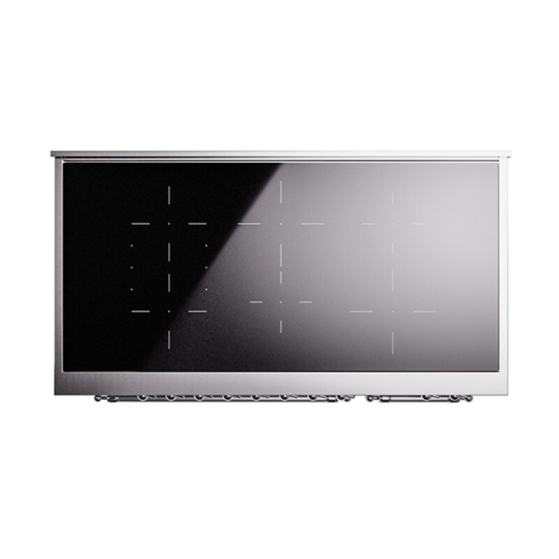 Nostalgie II 48 UPI486QNMPRAC Freestanding Electric Range Range with Induction Double Oven with Solid Door with Chrome knobs UPI486QNMPRAC