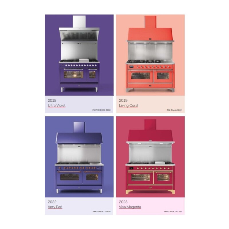 Nostalgie II 48 UPI486QNMPRAG Freestanding Electric Range Range with Induction Double Oven with Solid Door with Brass knobs UPI486QNMPRAG