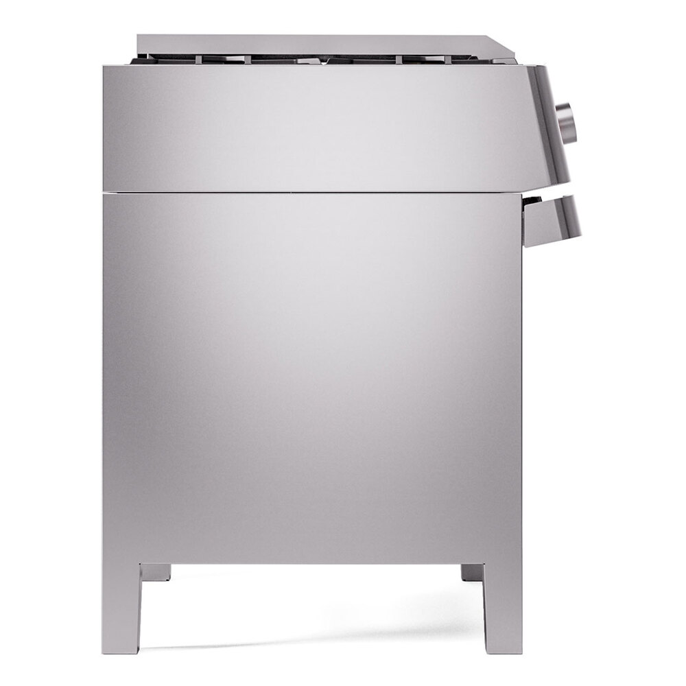 Panoramagic 36 UPM09FDS3SS Freestanding Dual Fuel Range with 6 Sealed Burners with Griddle Single Oven with Triple Glass Door with Satin knobs UPM09FDS3SSLP
