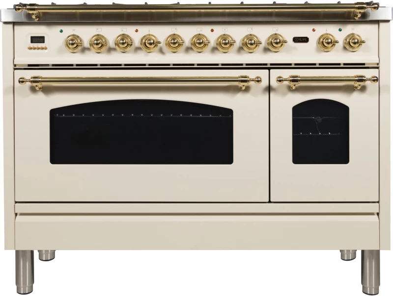Nostalgie Series 48" Dual Fuel Liquid Propane Freestanding Range UPN120FDMPALP