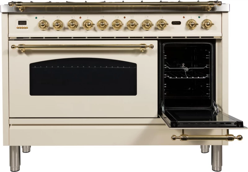 Nostalgie Series 48" Dual Fuel Liquid Propane Freestanding Range UPN120FDMPALP