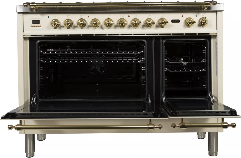 Nostalgie Series 48" Dual Fuel Liquid Propane Freestanding Range UPN120FDMPALP