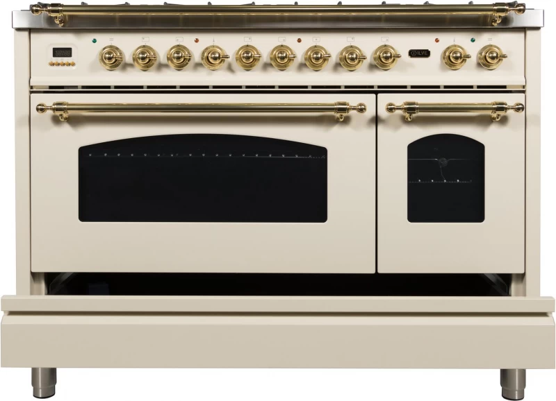 Nostalgie Series 48" Dual Fuel Liquid Propane Freestanding Range UPN120FDMPALP