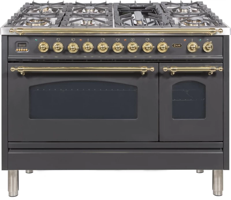 Nostalgie Series 48" Dual Fuel Natural Gas Freestanding Range UPN120FDMPM
