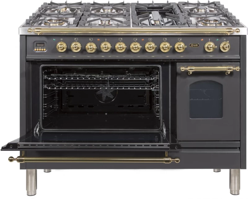 Nostalgie Series 48" Dual Fuel Natural Gas Freestanding Range UPN120FDMPM