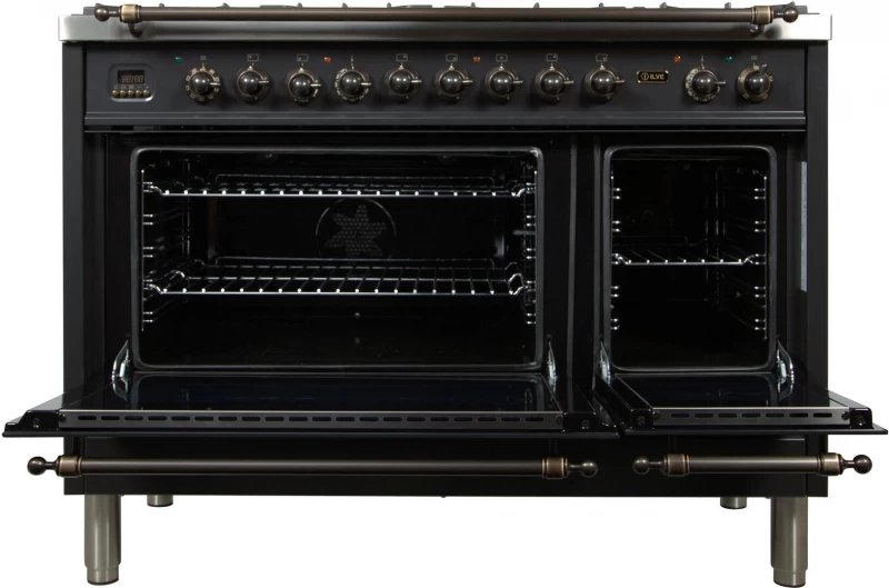 Nostalgie Series 48" Dual Fuel Liquid Propane Freestanding Range UPN120FDMPMYLP