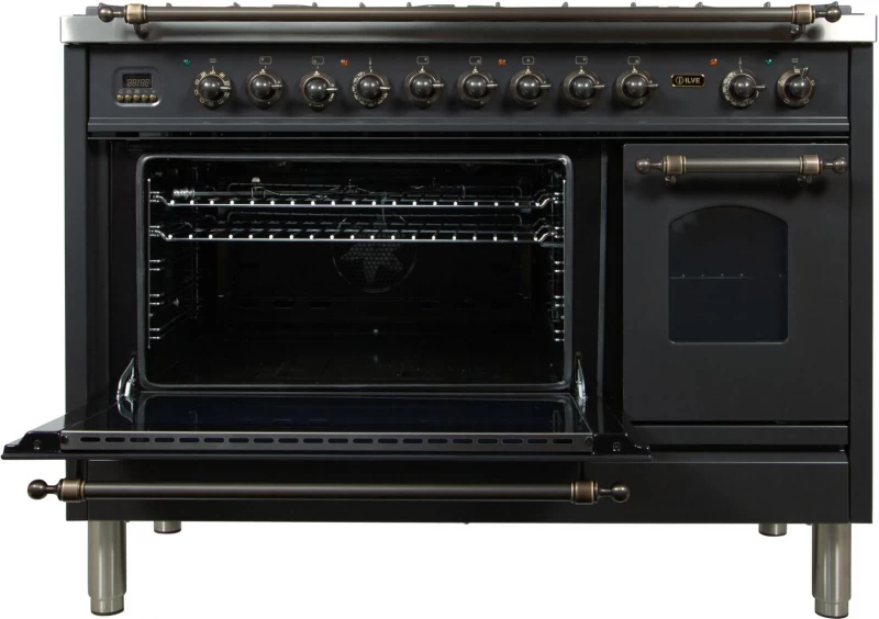 Nostalgie Series 48" Dual Fuel Liquid Propane Freestanding Range UPN120FDMPMYLP