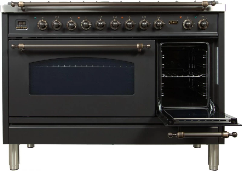 Nostalgie Series 48" Dual Fuel Liquid Propane Freestanding Range UPN120FDMPMYLP