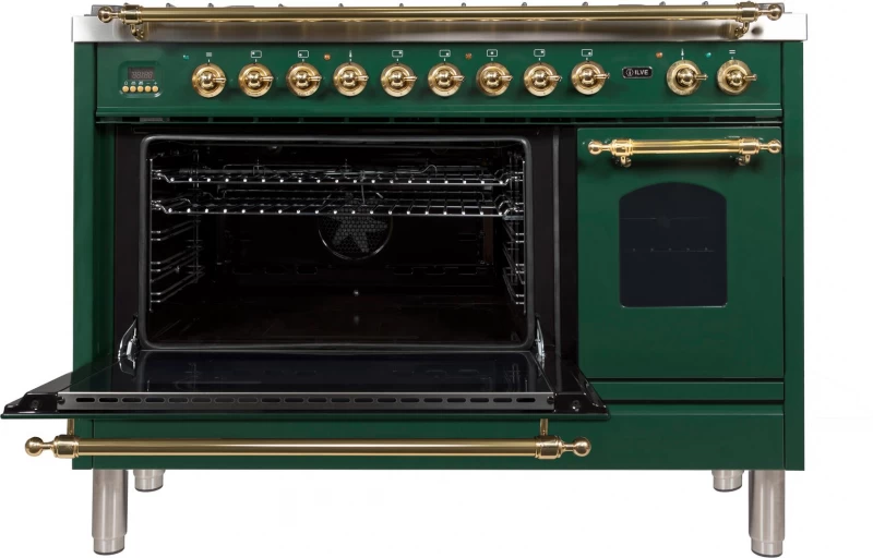 Nostalgie Series 48" Dual Fuel Liquid Propane Freestanding Range UPN120FDMPVSLP