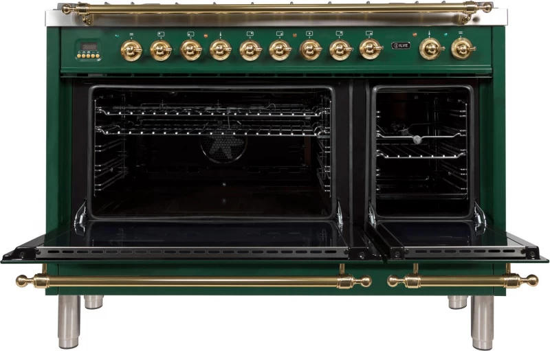 Nostalgie Series 48" Dual Fuel Liquid Propane Freestanding Range UPN120FDMPVSLP