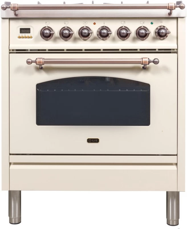 Nostalgie Series 30" Dual Fuel Liquid Propane Freestanding Range UPN76DMPAYLP