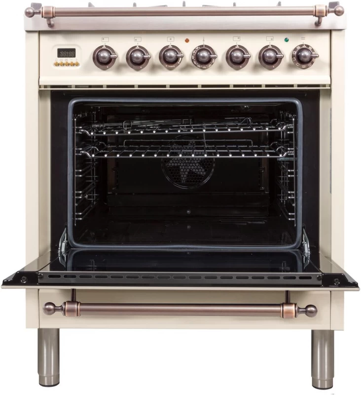 Nostalgie Series 30" Dual Fuel Liquid Propane Freestanding Range UPN76DMPAYLP