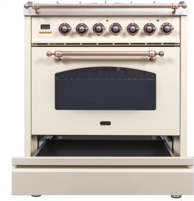 Nostalgie Series 30" Dual Fuel Liquid Propane Freestanding Range UPN76DMPAYLP