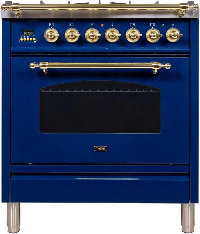 Nostalgie Series 30" Dual Fuel Liquid Propane Freestanding Range UPN76DMPBLLP