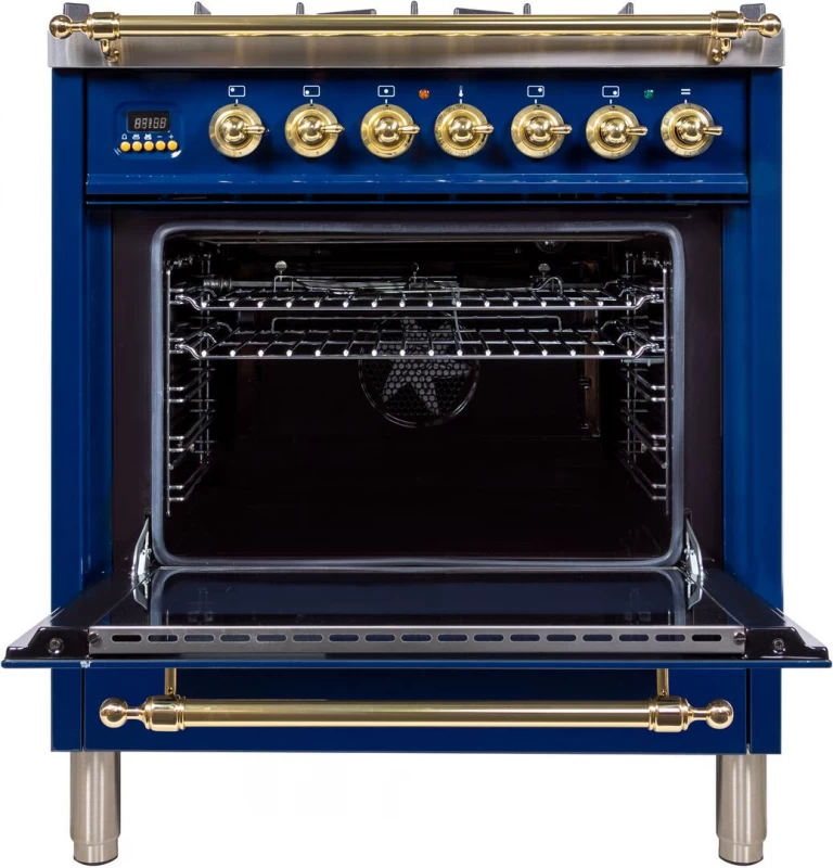 Nostalgie Series 30" Dual Fuel Liquid Propane Freestanding Range UPN76DMPBLLP