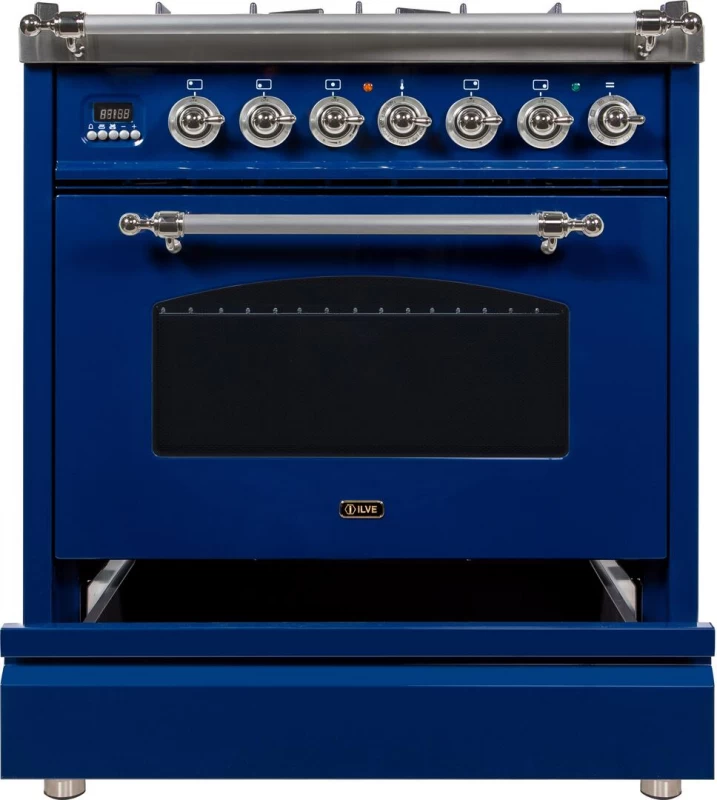 Nostalgie Series 30" Dual Fuel Liquid Propane Freestanding Range UPN76DMPBLXLP
