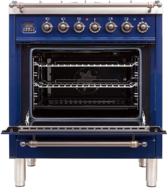 Nostalgie Series 30" Dual Fuel Natural Gas Freestanding Range UPN76DMPBLY